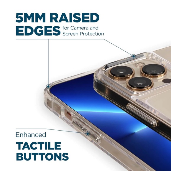 LN — Clear “Twinkle” (MagSafe) iPhone 13 Pro Max/14 Pro Max Case — Case-Mate - Picture 3 of 5